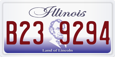 IL license plate B239294