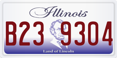 IL license plate B239304