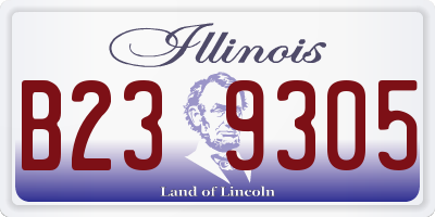 IL license plate B239305