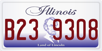 IL license plate B239308