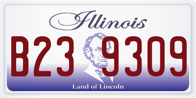 IL license plate B239309