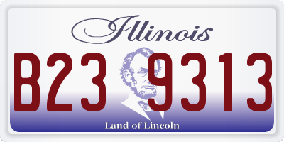 IL license plate B239313