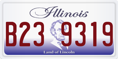 IL license plate B239319