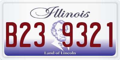 IL license plate B239321