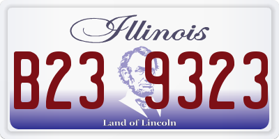IL license plate B239323