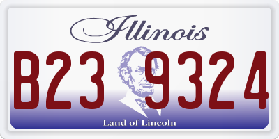 IL license plate B239324