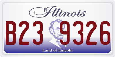 IL license plate B239326