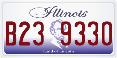 IL license plate B239330