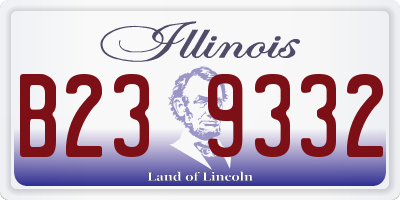 IL license plate B239332