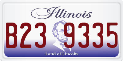 IL license plate B239335