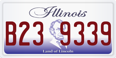 IL license plate B239339