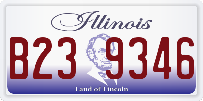 IL license plate B239346