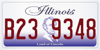 IL license plate B239348