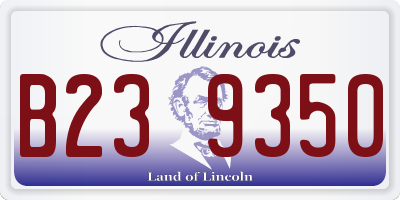 IL license plate B239350