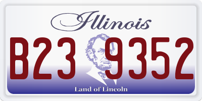 IL license plate B239352