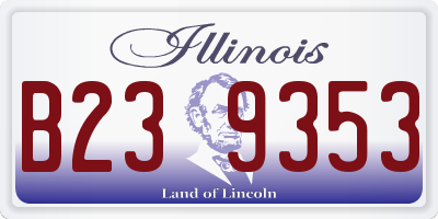 IL license plate B239353