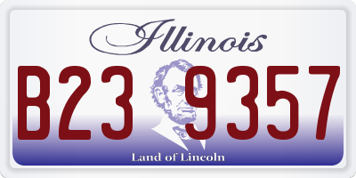 IL license plate B239357