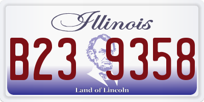 IL license plate B239358