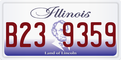 IL license plate B239359