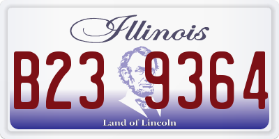IL license plate B239364