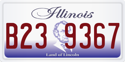 IL license plate B239367
