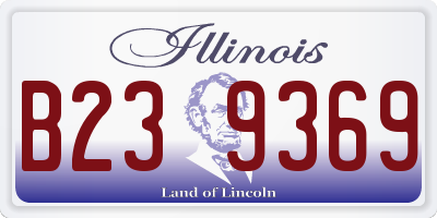IL license plate B239369