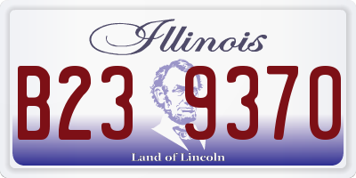 IL license plate B239370