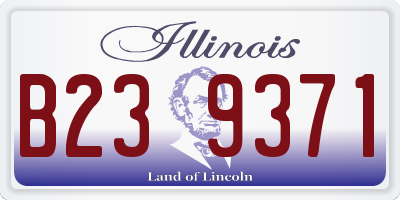 IL license plate B239371