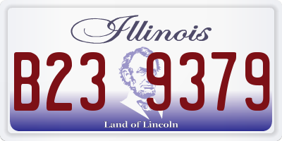 IL license plate B239379