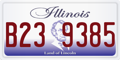 IL license plate B239385