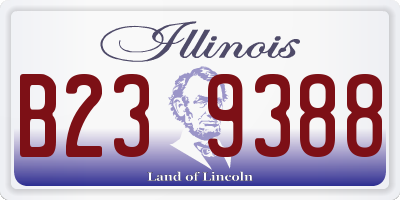 IL license plate B239388