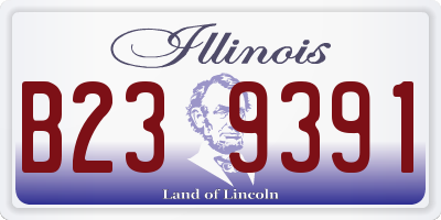 IL license plate B239391