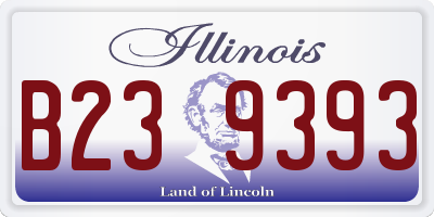 IL license plate B239393