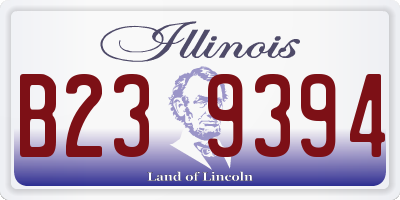 IL license plate B239394