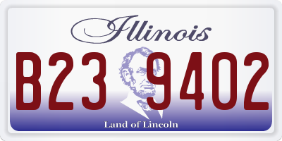 IL license plate B239402