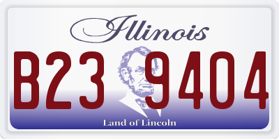 IL license plate B239404