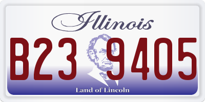 IL license plate B239405
