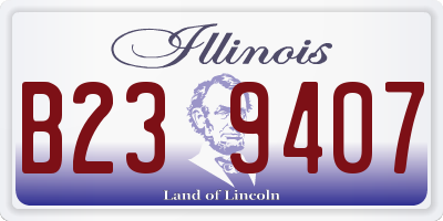 IL license plate B239407