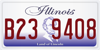 IL license plate B239408