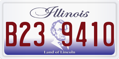 IL license plate B239410