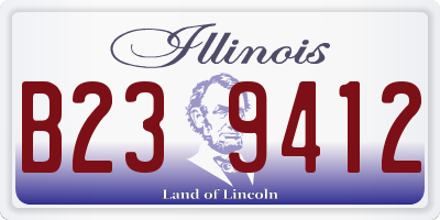 IL license plate B239412