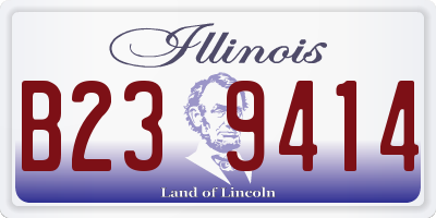 IL license plate B239414