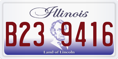 IL license plate B239416