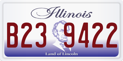 IL license plate B239422