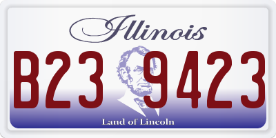 IL license plate B239423