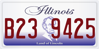 IL license plate B239425