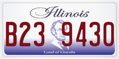 IL license plate B239430