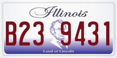 IL license plate B239431