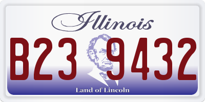 IL license plate B239432