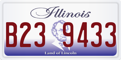 IL license plate B239433